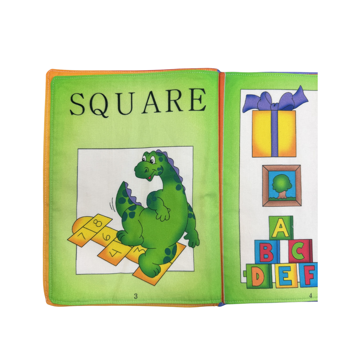 Dexter the Dinosaur All About Shapes Book Panel