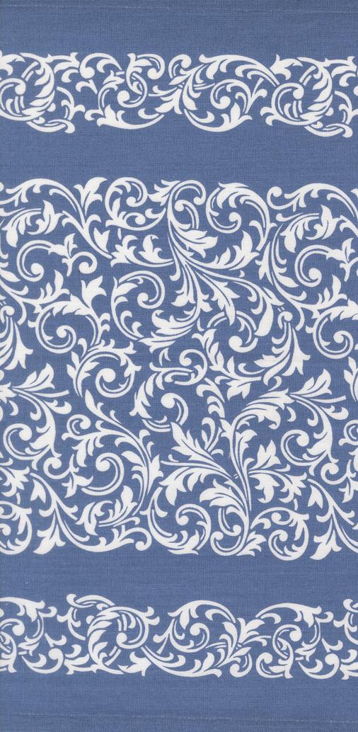 16" Rosie Scrolls Blue 920 325 Moda Toweling#1