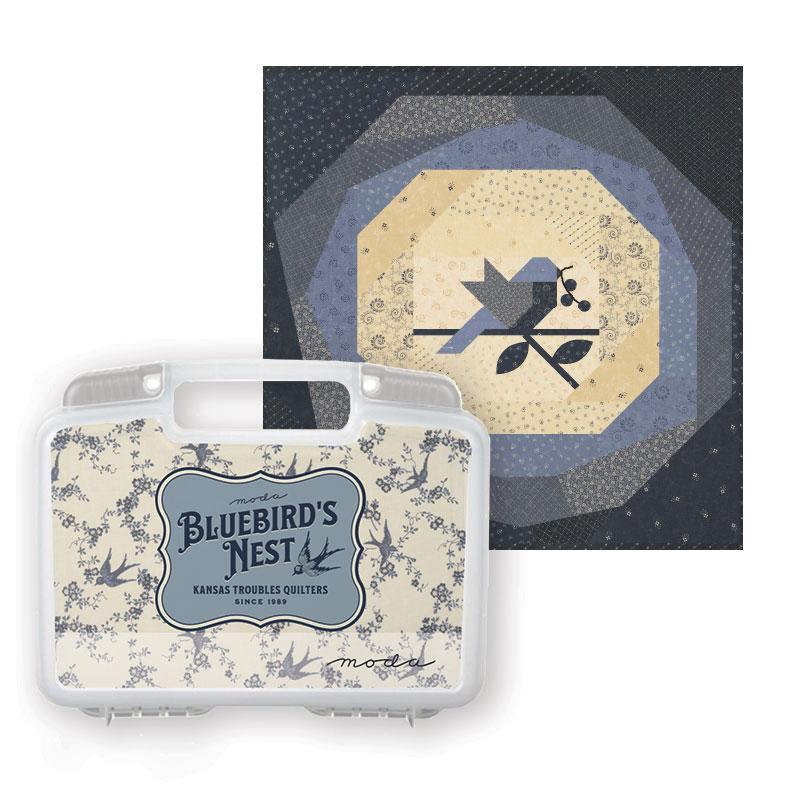 Bluebirds Nest Collectors Bin MBIN9800 Moda #1