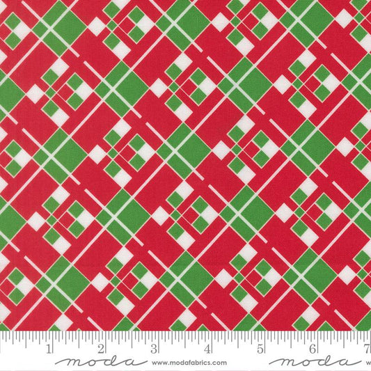 Snow Time Poinsettia Red 22505 14 Moda #1