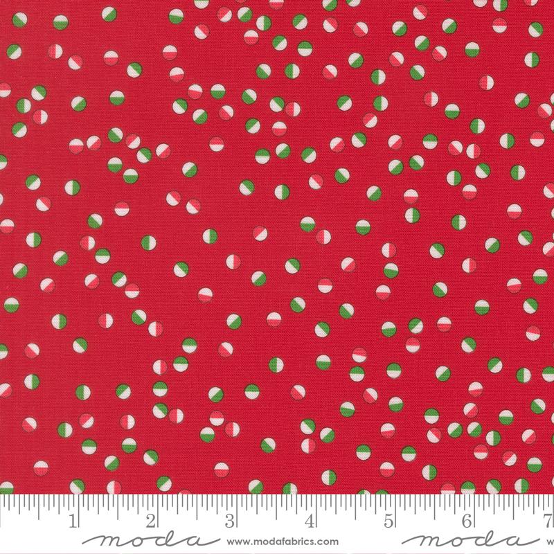 Snow Time Poinsettia Red 22506 14 Moda #1