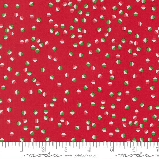 Snow Time Poinsettia Red 22506 14 Moda #1