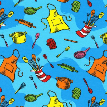 Dr. Seuss Utensils Blue