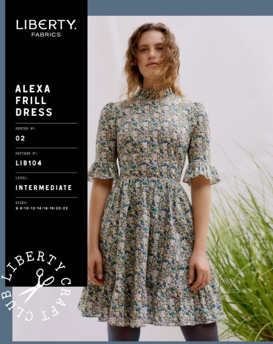 Lexa Frill Dress 6-22 Dress Sewing Pattern