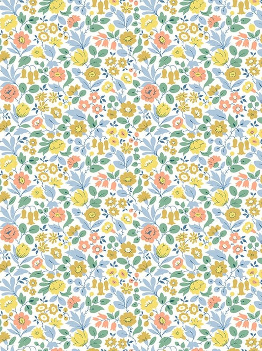 Liberty Astrid Niva/ Picadilly Poplin Cotton Multi Soft