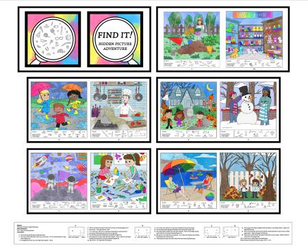 Multi Find It! Hidden Picture Adventure 36 Inch Panel