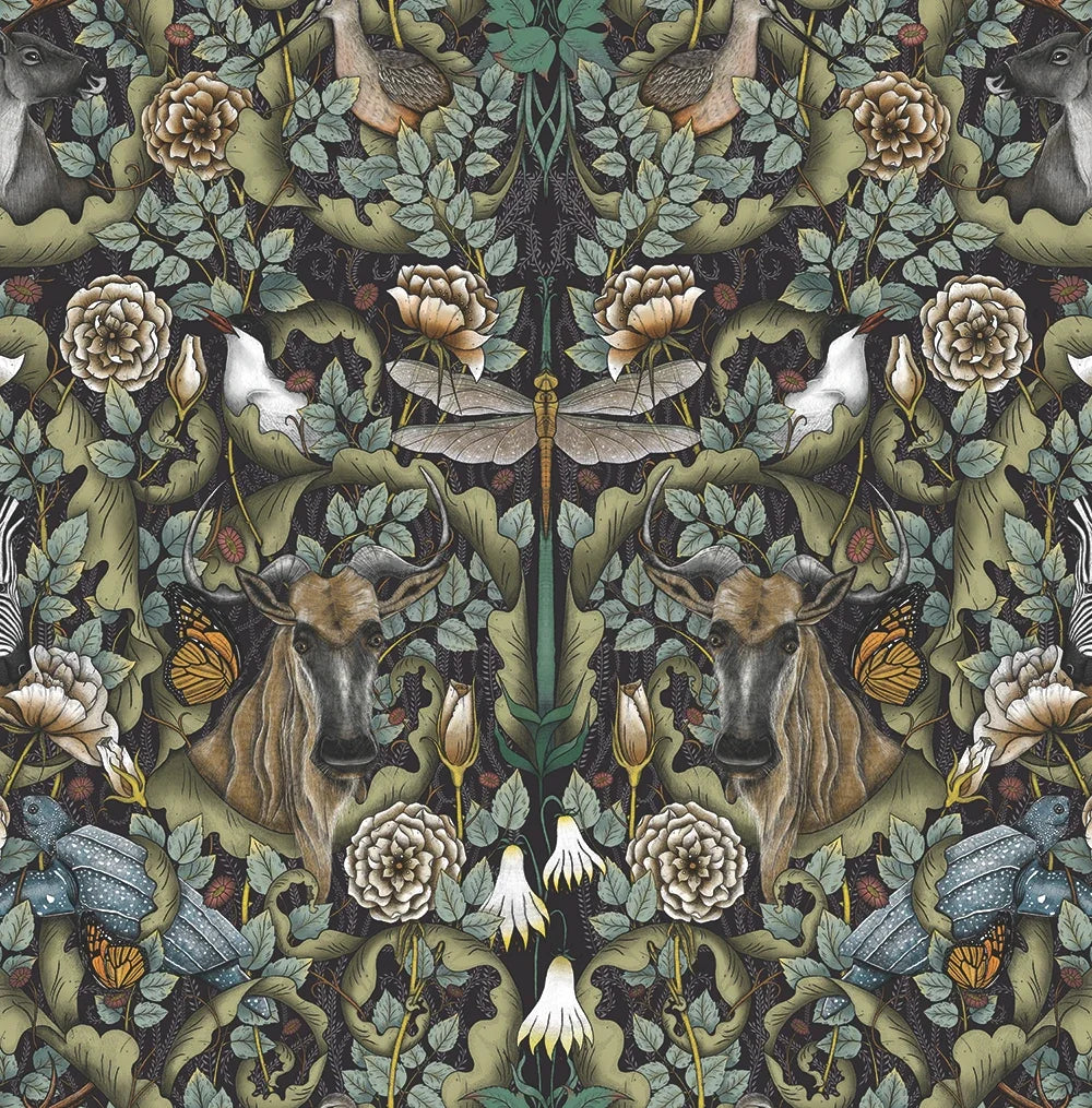 Mythic Forest Multi/Gray 108"
