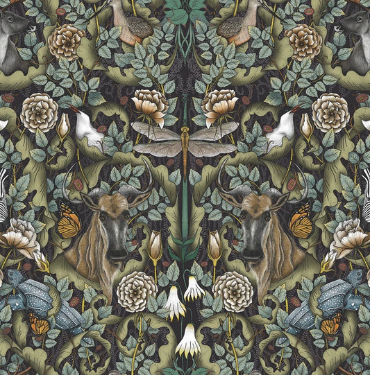 Mythic Forest Multi/Gray 108"