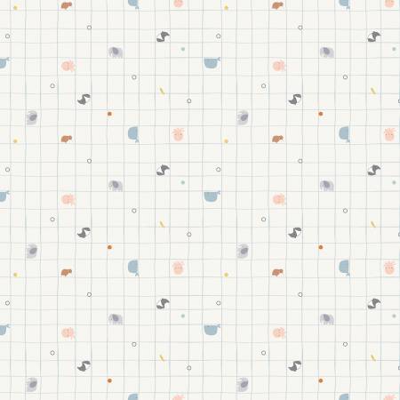 Little Things Grid Off White