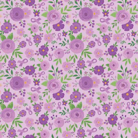 Strength In Lavender Floral Lavender
