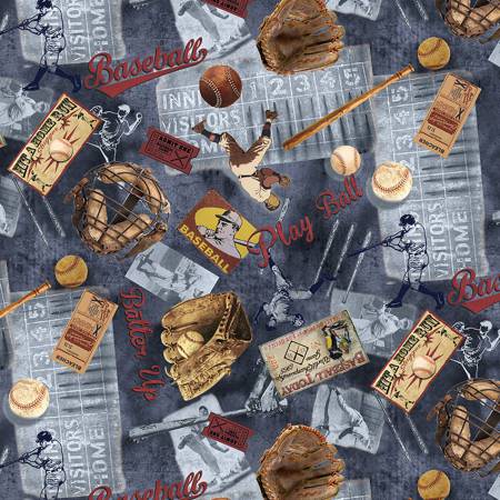 Navy Vintage Sports Baseball