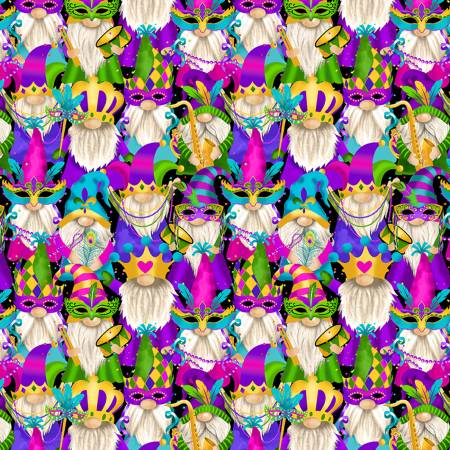 Multi Mardi Gras Gnomes