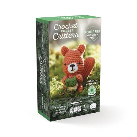 Crochet Forest Critters Amigurumi Kit Squirrel