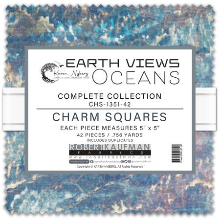 5In Sqs. Earth Views - Oceans 42Pcs/Bundle