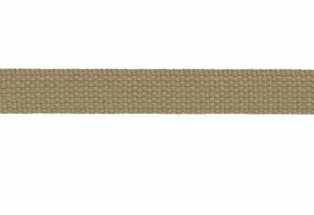 Cotton Webbing  1in Tan