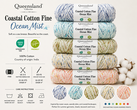 Queensland Coastal Cotton Fine Ocean Mist Yarn