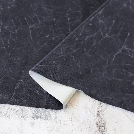 Faux Waxed Duck Canvas Black 57-58"