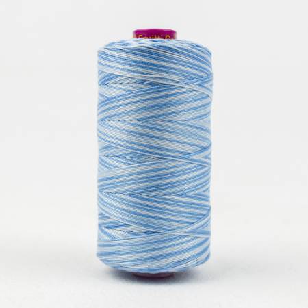 Fruitti Variegated 12wt Cotton Thread 400m Sky Blue