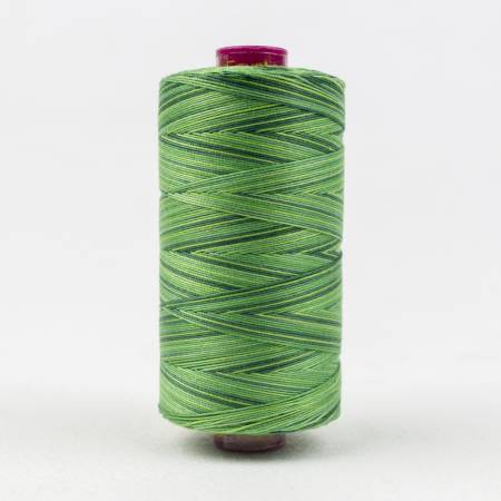 Fruitti Variegated 12wt Cotton Thread 400m Evergreen