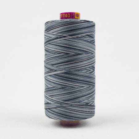 Fruitti Variegated 12wt Cotton Thread 400m Slate