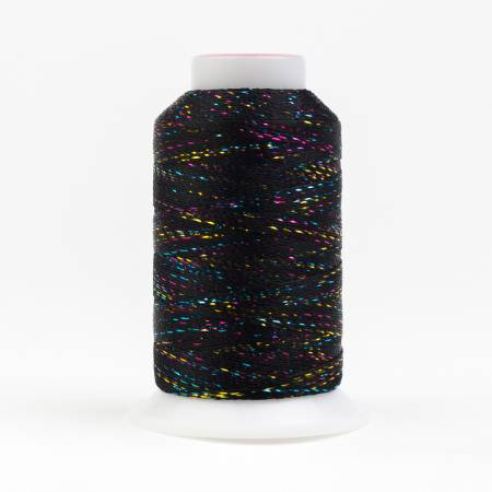 GlaMore 12wt Rayon Metallic 274m Black Multicolor