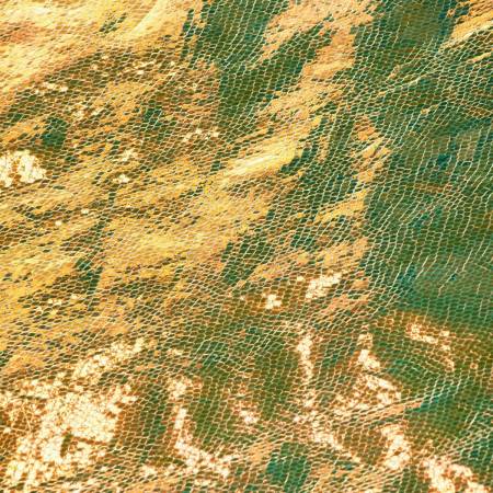 Gold Unicorn Faux  Leather 1/2 yard