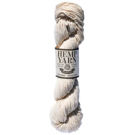 Hemp Yarn Twisted Hank 100g Natural