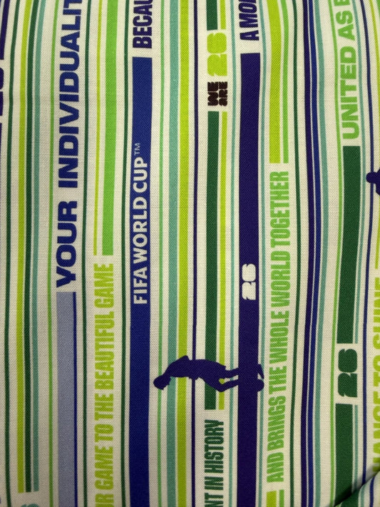 FIFA White Multi Stripe