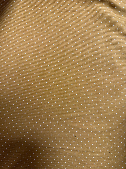 Gold Dot Cotton Corduroy