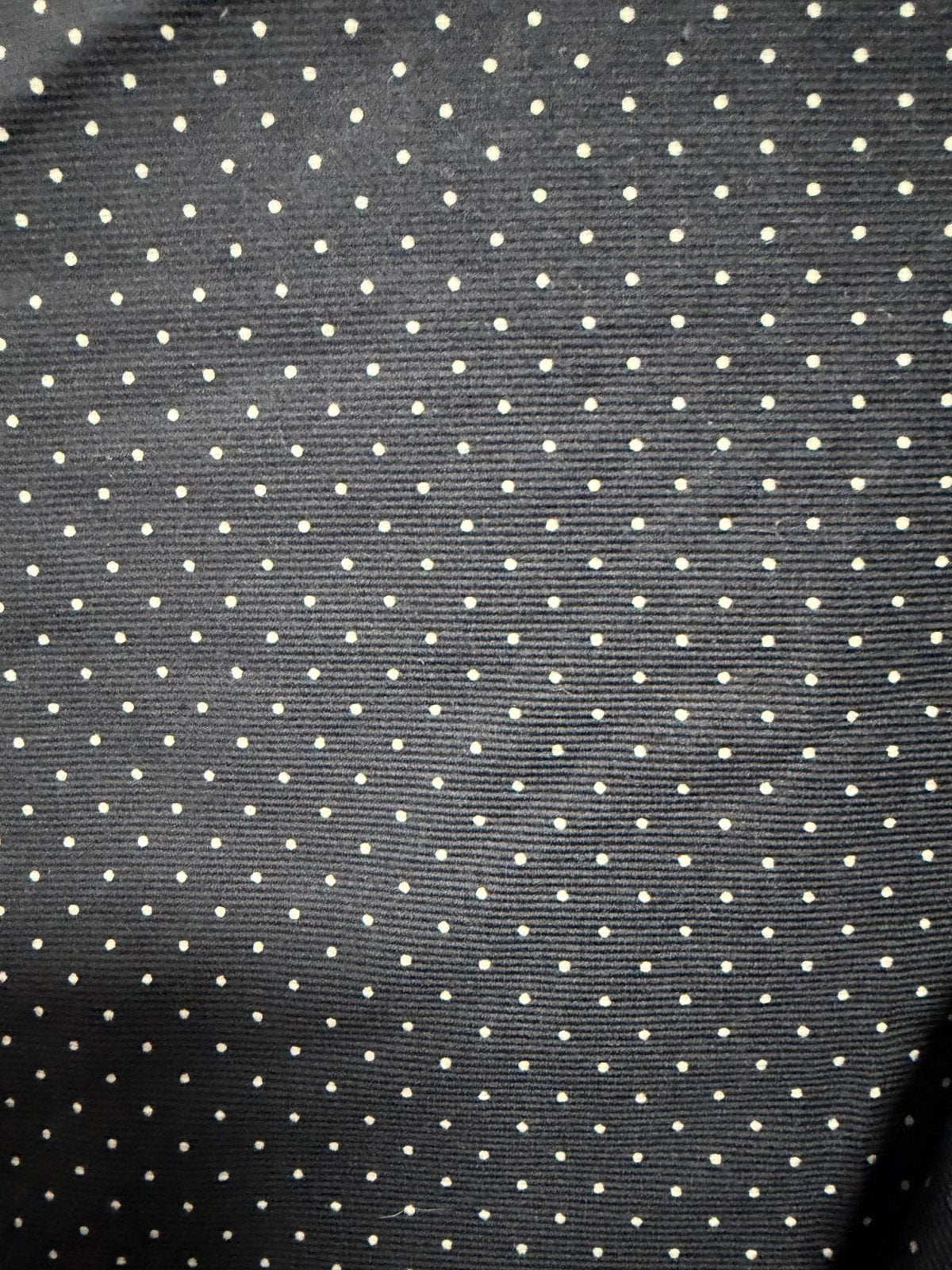 Black Dot 100% Cotton Corduroy
