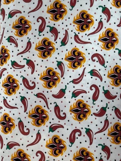 Fleur de Lis/Peppers  60" #2860