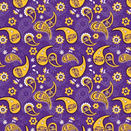 Louisiana State Paisley Cotton