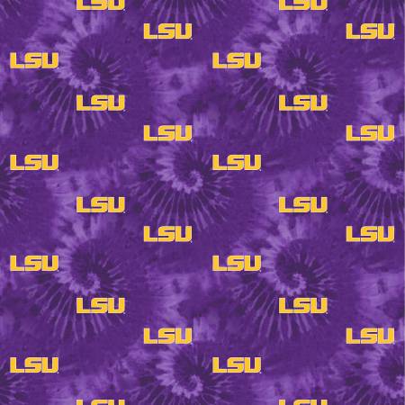 NCAA-Louisiana Tye Dye Cotton
