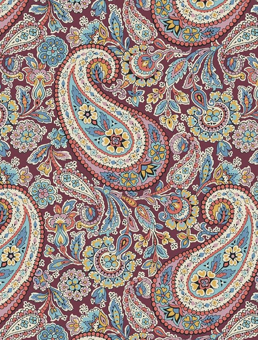 Liberty Lee Manor Red Burgundy-Tana Lawn