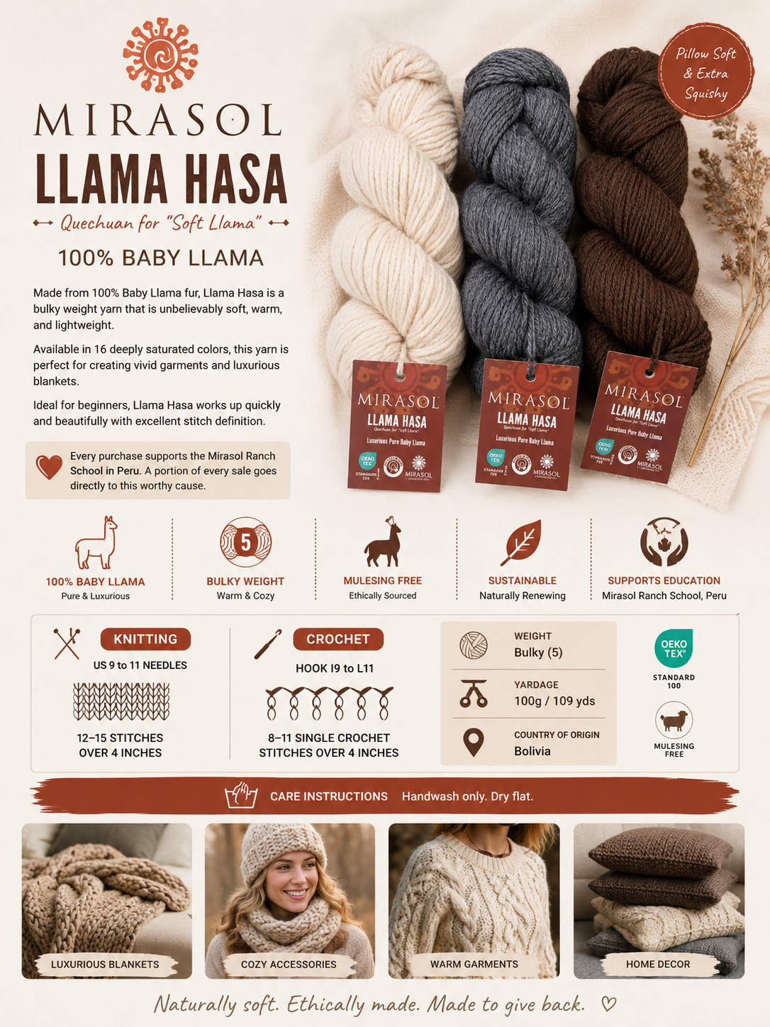 Mirasol Llama Hasa Yarn