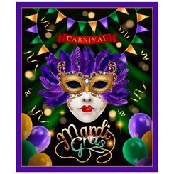 Mardi Gras Panel 36x44