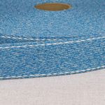 Mottled Webbing Saddle Stitch, 1.25 in, Blue