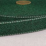 Mottled Webbing Saddle Stitch, 1.25 in, Green