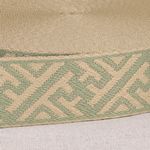Bicolor Geometric Webbing, 1.5 in, Celedon
