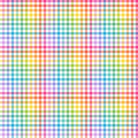 Love Under The Stars Rainbow Gingham White