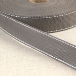 100% Cotton Web Stitches Gray
