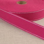 100% Cotton Web Stitches Fuschia