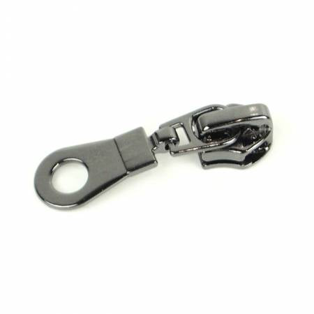 Four Donut Zipper Pulls Gunmetal