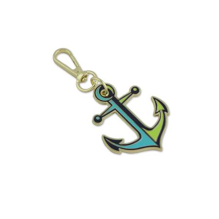 Tula Pink Floral Reef Collection: Anchors Aweigh Marine Bag Charm