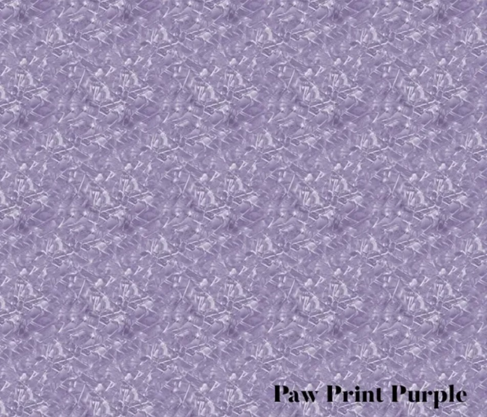 Paw Print Purple Cracked Ice