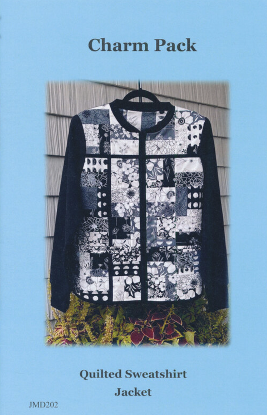 Charm Pack Quilted Sweatshirt Jacket Pattern