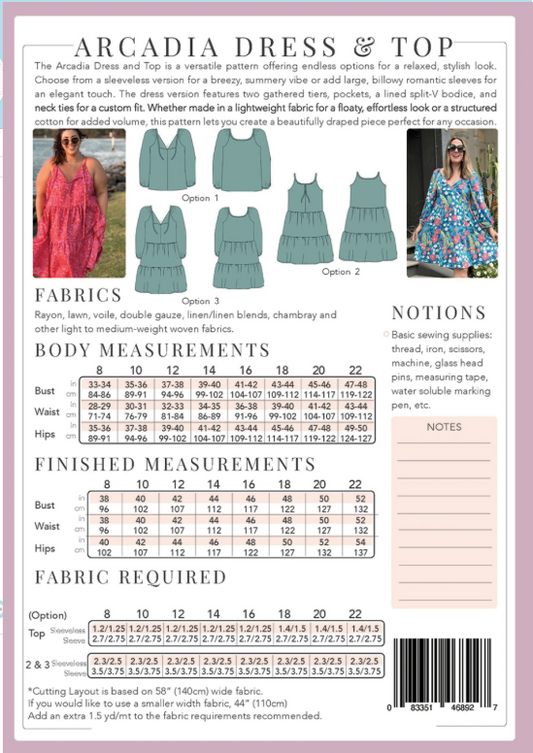 Arcadia Dress and Top