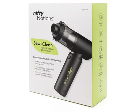 SewClean Portable Vacuum & Power Bank
