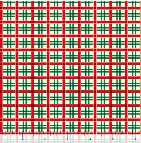 PRETTY POINSETTIAS - PLAID
