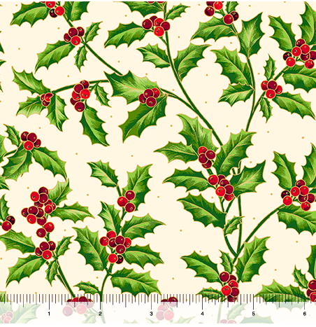 PRETTY POINSETTIAS - HOLLY VINE